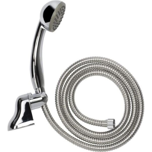 Croydex Croydex 1 Function Bath and Shower Set Handset with Wall Bracket and Hose