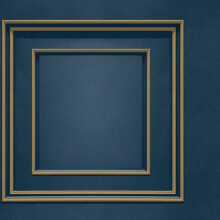 Forbidden Fruit Panel Wallpaper Navy Blue / Gold World of Wallpaper 39007