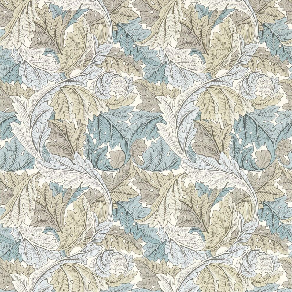 William Morris Acanthus Wallpaper Slate Blue / Dove W0175/03 5060040048344