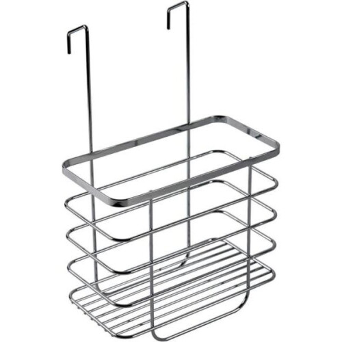 Croydex Croydex Chrome Shower Screen Caddy Bathroom Storage Basket Rust Free 37x25x13cm