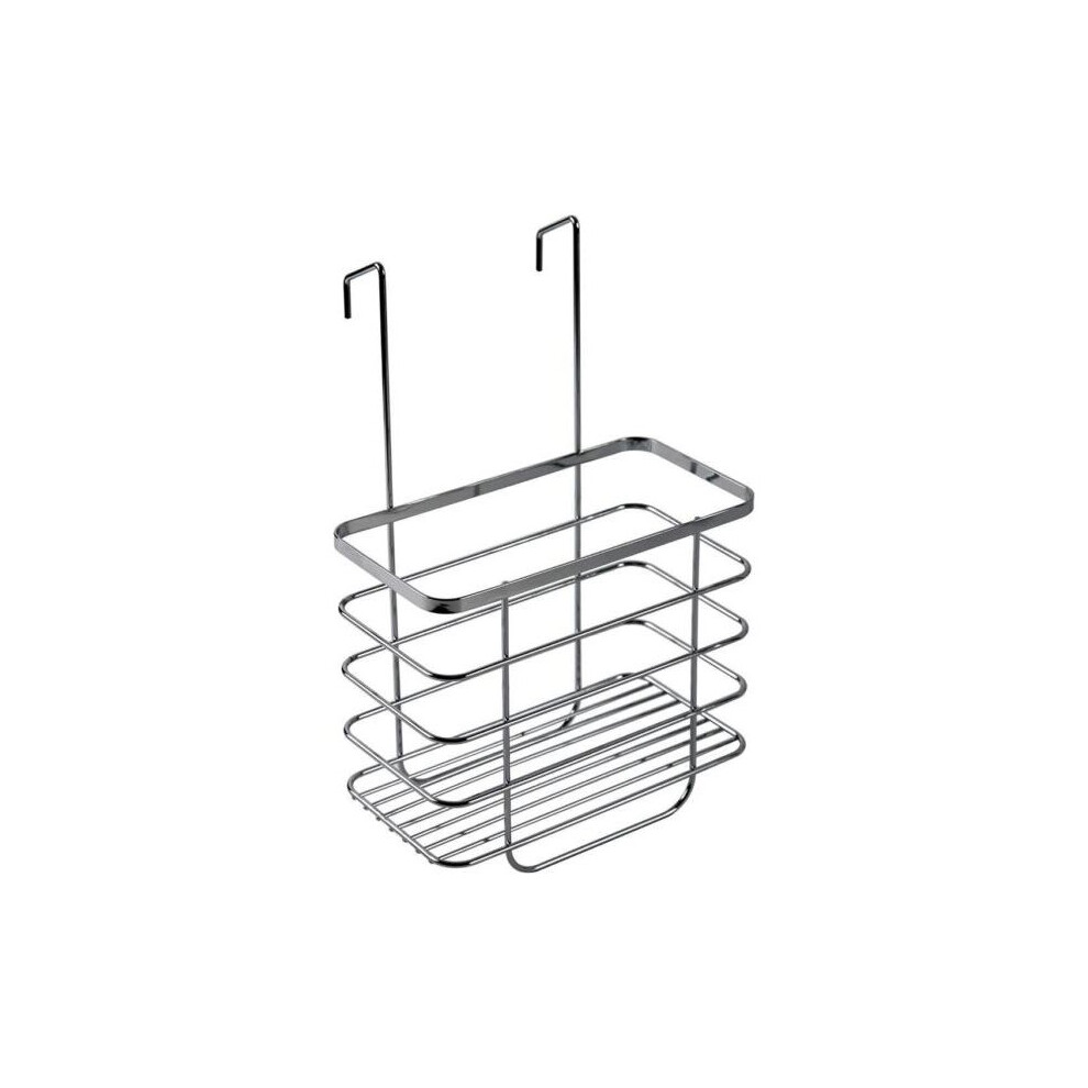 Croydex Chrome Shower Screen Caddy Bathroom Storage Basket Rust Free 37x25x13cm