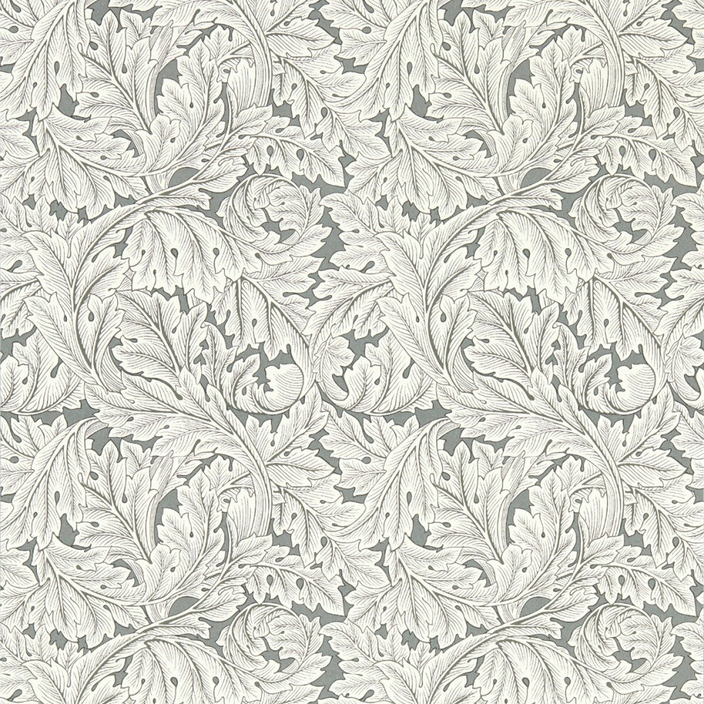 William Morris Acanthus Wallpaper Slate Grey W0175/02 5060040048337