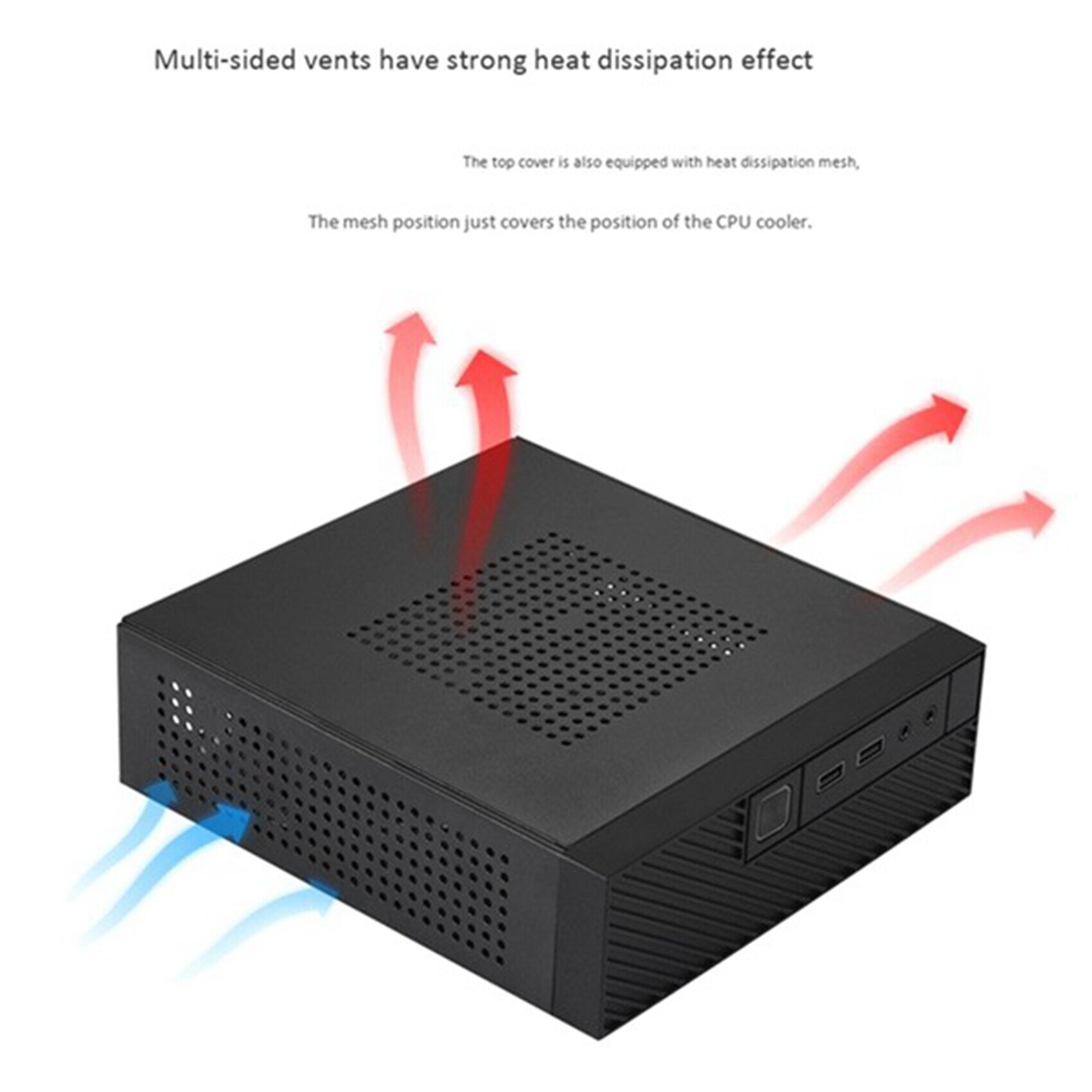 M06 ITX Computer Case+84W 12V Power Board HTPC Case HTPC Chassis Mini ...