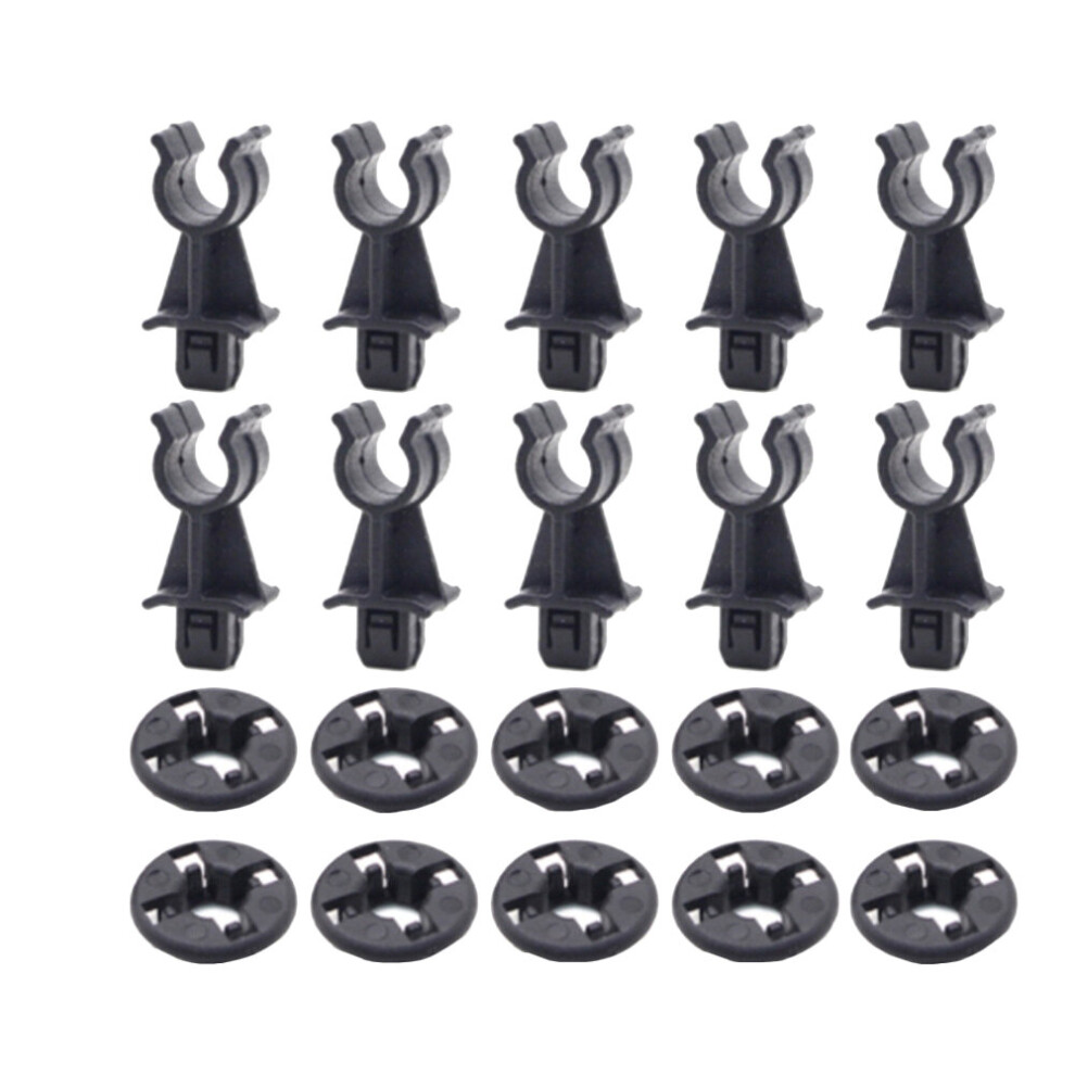10 Set Retainer For Dualis J10 Navara D40 R51 Hood Support Prod Rod Clamp Clip Holder 4761339399642