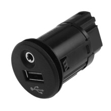 28023-BH00C Adattatore porta AUX auto Spina ausiliaria USB Per- 2011-2019 Juke 2014-2018 28023BH00C 13907643