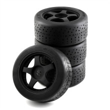 Lot de 4 pneus Ă 5 rayons 100 x 42 mm, roue hexagonale de 17 mm pour Arrma 1/7 Infraction Felony Limitless RC Car Upgrade Parts