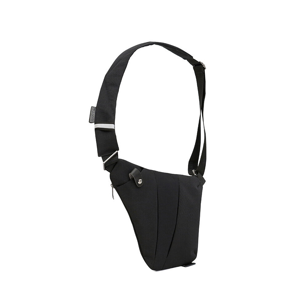 Anti-Theft Slim Sling Bag, Multi- Body Bag Shoulder Pack for Men Women Outdoor Travel(Black)