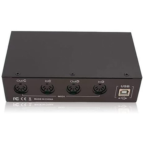 MIDI Box Musical Instruments USB MIDI Interface Thru Box 64 MIDI Channels 2