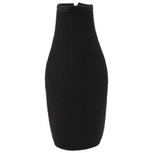 6 Pack Beer Bottle Cooler Sleeves Keep Drink Cold Zip-Up Neoprene Insulated Sleeve Cover Black