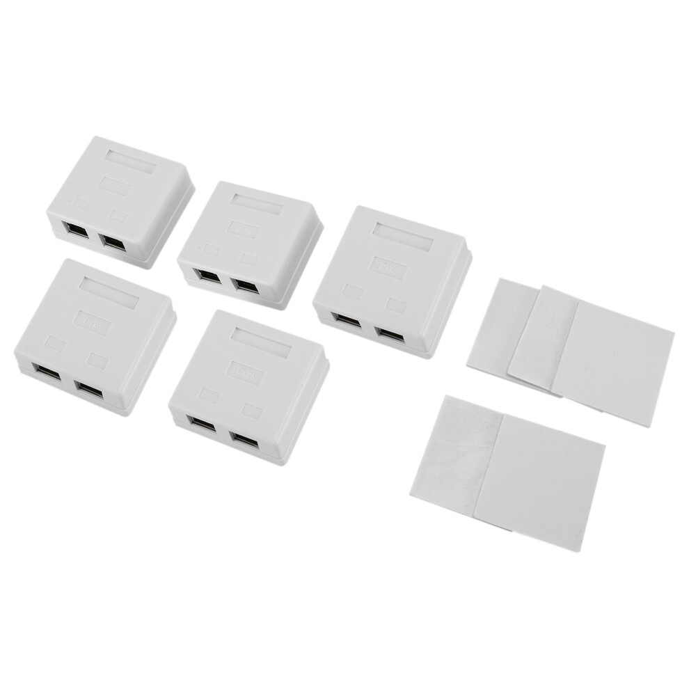 Prise réseau RJ45 - Prise double paroi blindée montée en surface avec port de câble LAN Ethernet CAT6A pour câble réseau