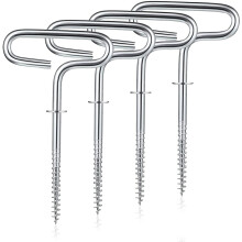 Ice Fishing Shelter Anchor Ice Shanty Anchor Outdoor Camping Tent Threaded Tent Peg Winter Steel Ice Tent Accessories