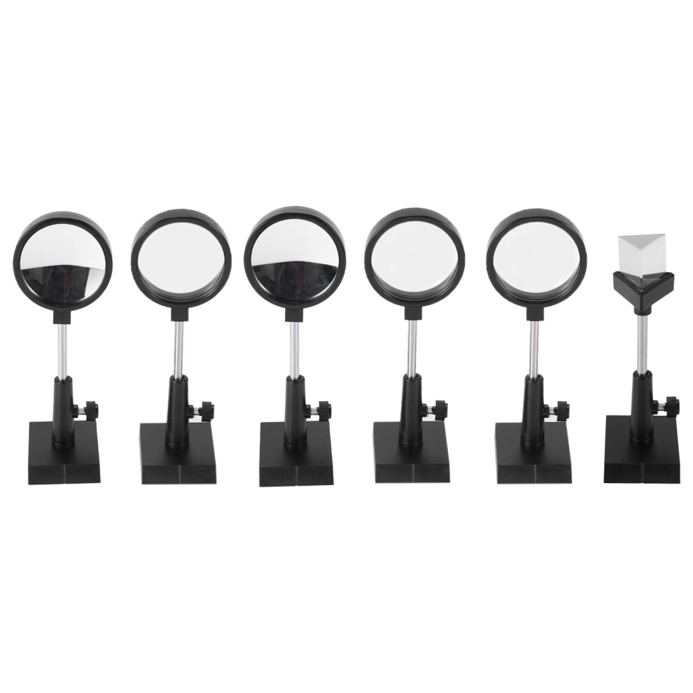 Optics Experiment Set Convex Lens Concave Lens Triangular Prism Plane Mirror Convex Mirror Optical Lens 4761339340453