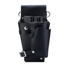 Leder Friseur Tasche Werkzeuge Schere Tasche Barbier Tasche Halter Geldbeutel Verstellbare Taille Schultergurt