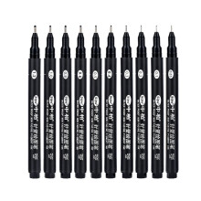 8-Piece Black Fineliner Set 0.05–0.8mm: Archival, Waterproof, Fade-Resistant Pens for Drawing, Journals & Illustrations