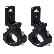 2PCS Universal Handlebar 22 25mm 7/8Inch Motorcycle Headlight Bracket Spotlight Holder Tube Clamp for Cafe Chopper