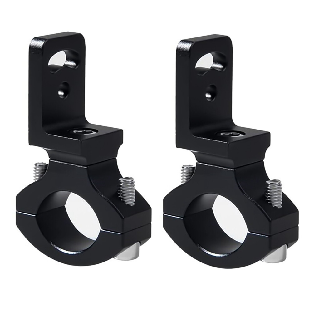 Tlily 2Pcs Universal Handlebar 22 25Mm 7/8Inch Motorcycle Headlight Bracket Spotlight Holder Tube Clamp For Cafe Chopper