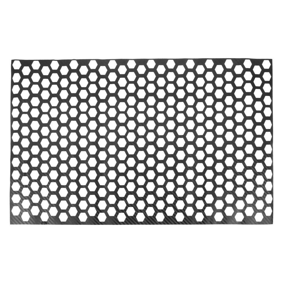 Autocollants pour feux arrière de voiture en fibre de carbone, 48 x 30 cm, type nid d'abeille