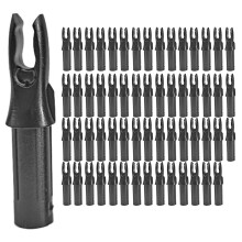 60 Pack Archery Arrows Nock ID 6.2mm Arrows Nocks Insert Tail for DIY Hunting Shootings Arrows Compound Recurve Bow