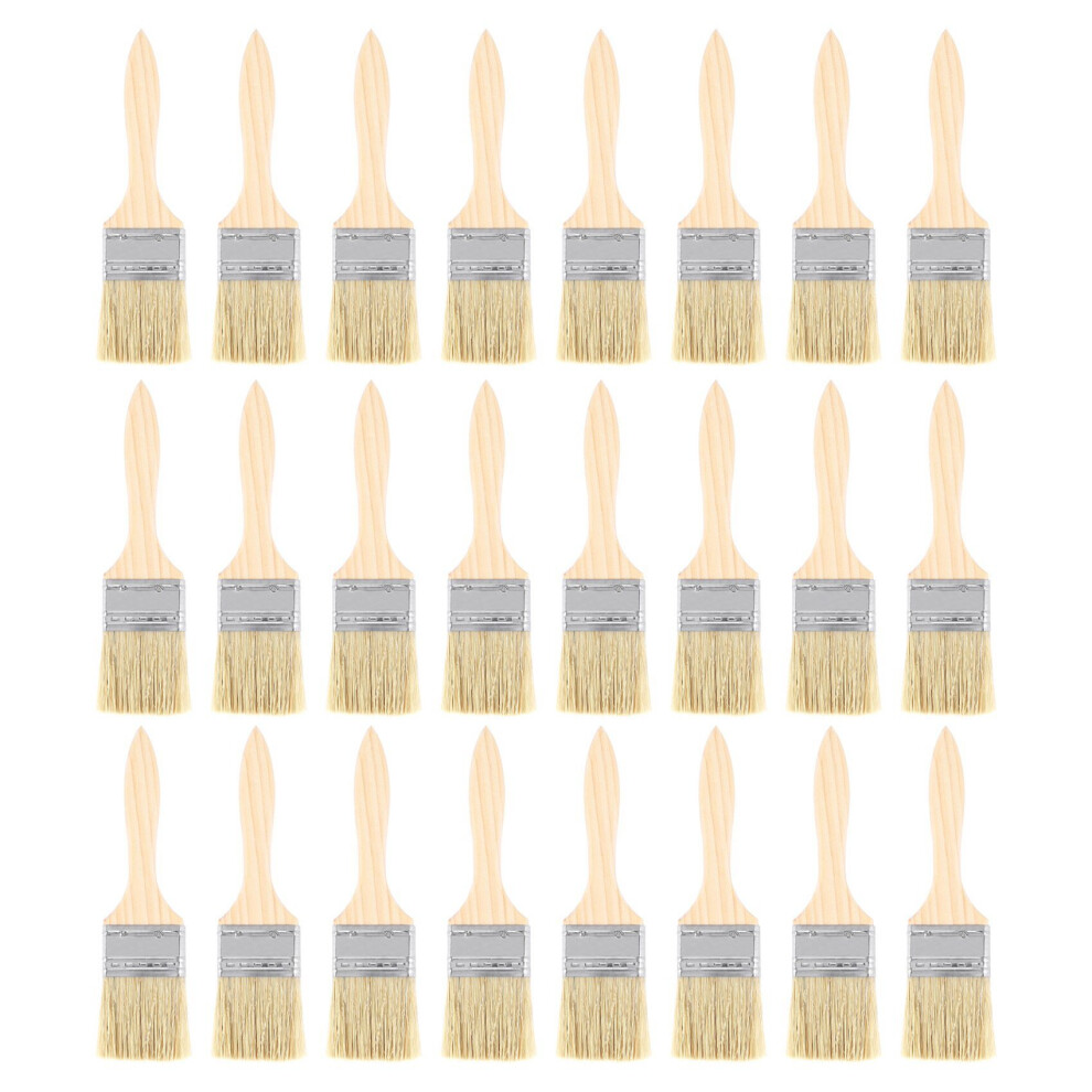 24 Pack of 2 Inch (48mm) Paint Brushes and Chip Paint Brushes for Paint Stains Varnishes Glues and