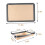 2PC Silicone Fiber Baking Mat with Buckle, & Non Stick, Corners Snap Together to Form Leakproof Baking Tray 4