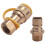 1/2 Inch Solid Brass Gas Propane Quick Connect Disconnect Fitting Connector Adapter 2