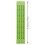 Kit d'écriture Braille en plastique, 4 lignes, 28 cellules, vert (2) 6