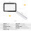 4X Rechargeable Magnifying Glass with Light 20LEDs, Handheld Rectangular Page Lighted Magnifier, 3 Brightness Modes 6