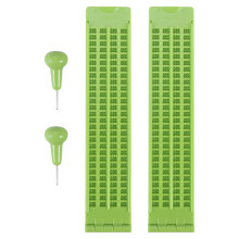 Kit d'écriture Braille en plastique, 4 lignes, 28 cellules, vert (2)