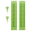 Kit d'écriture Braille en plastique, 4 lignes, 28 cellules, vert (2) 1