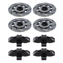 Adaptateur Desert (UDR) 4 pièces en aluminium pour moyeu hexagonal de roue, disque de frein + disque d'étrier OP pour 1/7, noir