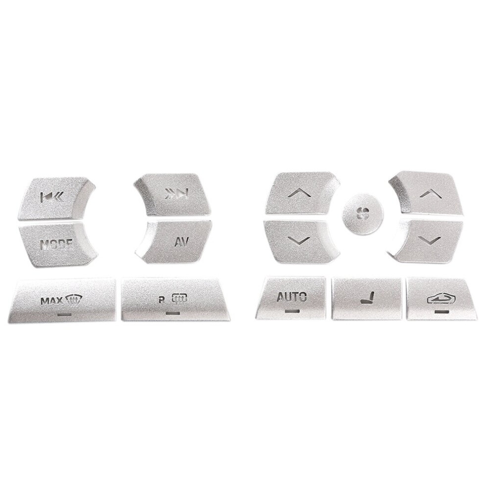 15Pcs Car Central Control Multimedia Button Cover Sticker Air Conditioning Button Trim Cover For Xf 2012-2015 4761339363193