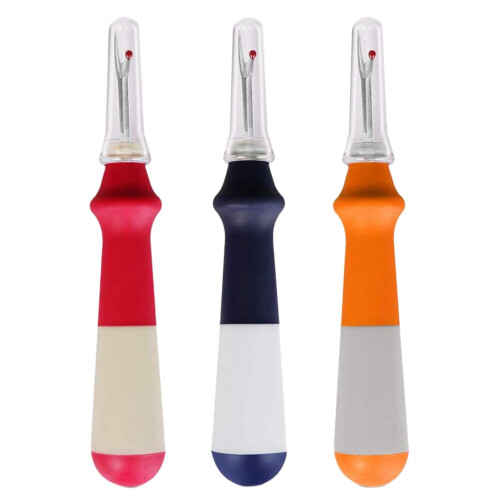3PCS Seam Ripper Colorful Thread Remover Tool Handy Rippers for Sewing Crafting Removing Hems