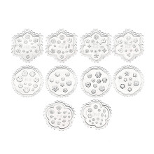 10 Pcs Flower Polymer Clay Molds Mini Resin Polymer Clay Small Flower Mold Daisy Clay Molds