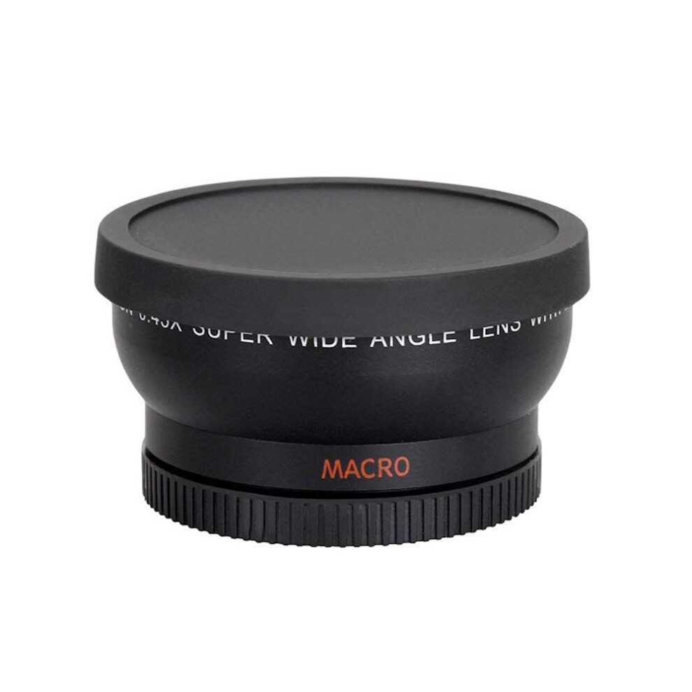 58Mm Wide Angle 0.45X Converter Lens With Macro -Up Attachment For Rebel T6s,T6i,Sl1,T5,T5i,T4i,T3,T3i,T1i,T2i,Xsi,Xs,,,70D,60D,60Da,7D,5D,1D 4761978912004