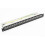 Cat7 Patch Panel 24Port CAT7/CAT6A Patch Panel Full Shielded Incl. 24X Cat7 Shielded Adapter 1U 19 Inch 2