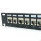 Cat7 Patch Panel 24Port CAT7/CAT6A Patch Panel Full Shielded Incl. 24X Cat7 Shielded Adapter 1U 19 Inch 7