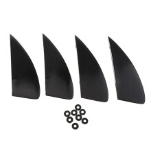 Lot de 4 ailerons de kitesurf pour kitesurf, planche de surf, accessoires