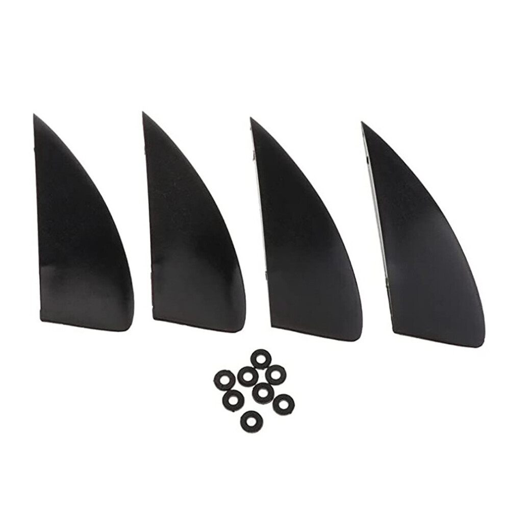 Lot de 4 ailerons de kitesurf pour kitesurf, planche de surf, accessoires