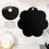 4 Induction Hob Protector Mat 25cm Anti- Mat Silicone Cooktop Scratch Protector Cover Heat Insulated Mat 4