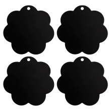 Lot de 4 tapis de protection pour plaque à induction 25 cm - En silicone - Anti-rayures - Isolation thermique
