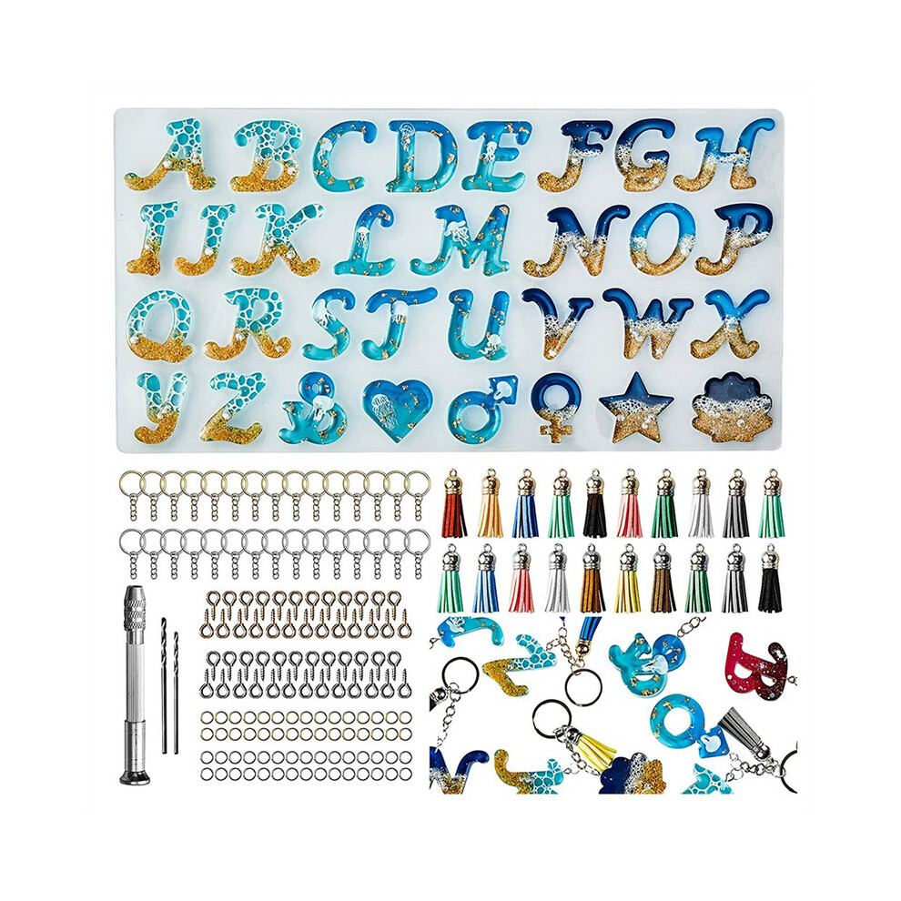 Tlily Reverse Resin Mold Kit, Silicone Mold For Resin Diy, And Decorative Epoxy Resin Keychain Making Set