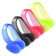 Lot de 4 bouchons de nez de natation, pince-nez de natation en silicone étanche pour adultes, bouchons de nez pour protection d'entraßnement