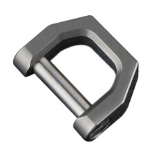 D-Type Multifunctional Mini Full Titanium Buckle Key Ring Car Buckle Outdoor Buckle Horseshoe Buckle-S