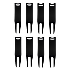 Lot de 8 outils de réparation de mottes de golf pliables, fourches de mottes de golf portables, outils de mottes de golf, accessoires de golf, noir