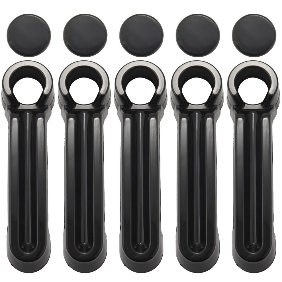 Outside Exterior Door Handle & Cover Trim For Wrangler Jk 07-17 Liberty 08-12 Nitro 07-11 4Dr Black 4761339341511