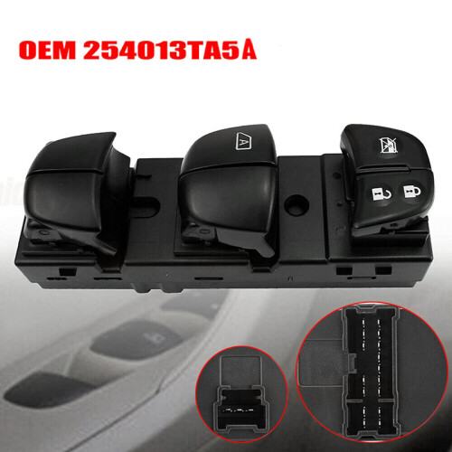 For Juke Leaf Rogue Altima 2010-2018 Power Master Window Switch Door Lock Switch Driver Side 25401-3TA5A 1
