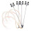 4 PCS HO Scale Model lighting tower,tower lights Model Lights Layout Lamppost for /Garden/Playground/Stadium 1