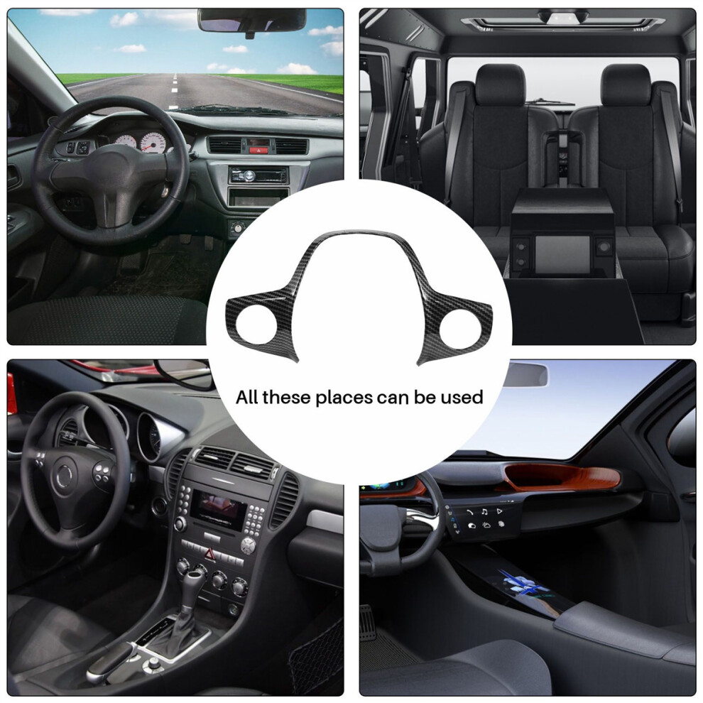 3Pcs Carbon Fiber Color Steering Wheel Cover Trim Decorative Frame For Focus Escape Mk3 Kuga 2012-2015 Accessories 4761339368327