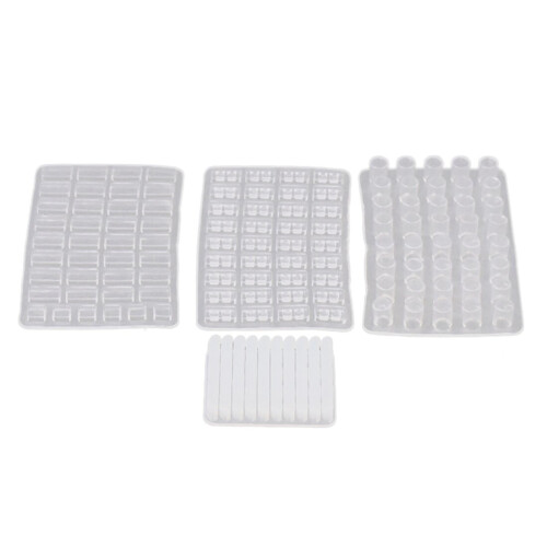 1/16 Scale Miniature Model Bricks Mould,4 Pack Simulation Brick Molds DIY Kit for Sand Table Landscape Accessories