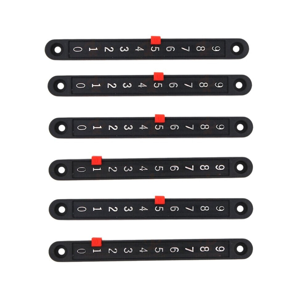 6Pcs Soccer Tabletop Scoreboard Mini Snooker Score Board Scorer Pointers and Number Strip Table Games Counter 